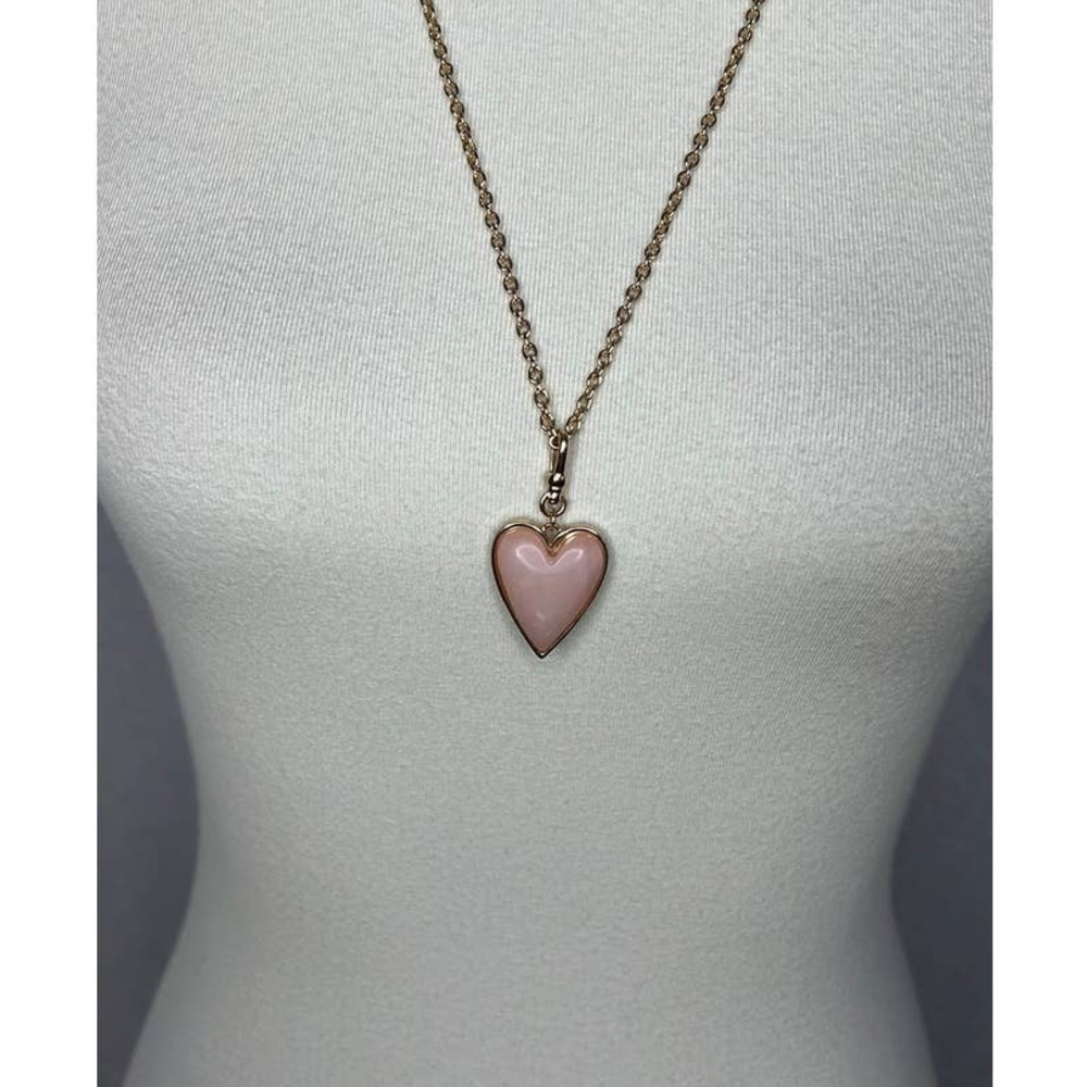 NWT BCBGeneration Gold Pink Pendant necklace Love - Picture 2 of 4